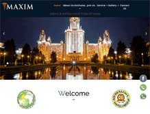 Tablet Screenshot of maxim-edu.com